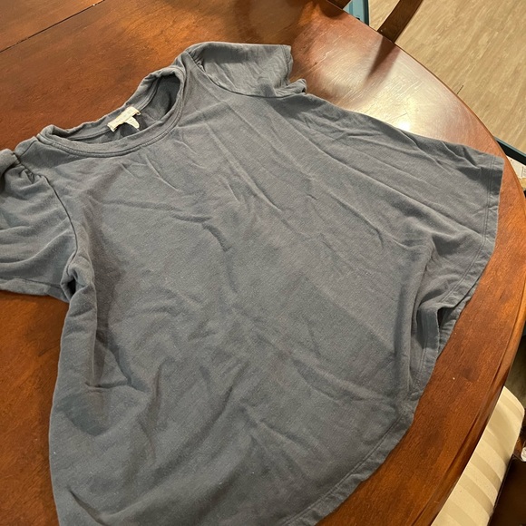 Eri and Ali Shirt Sleece Gray Blouse Size M - Picture 3 of 6